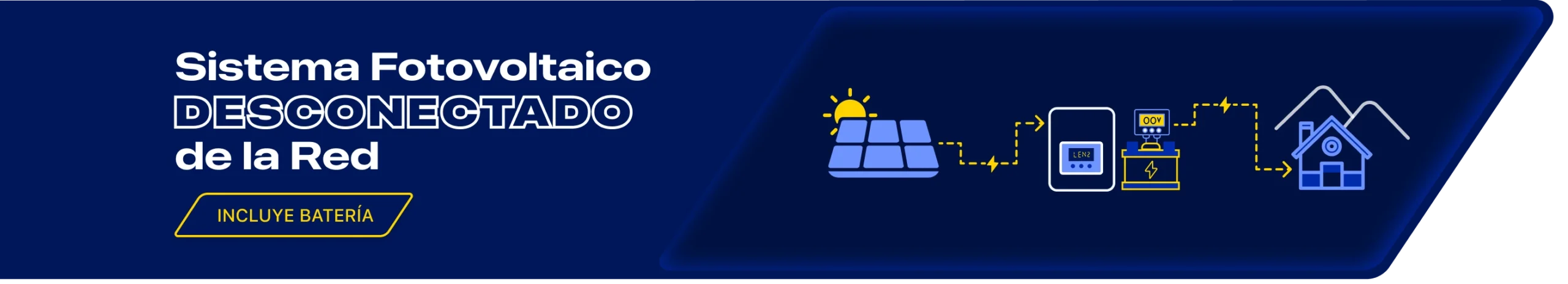Sistema fotovoltaico desconectado de la red